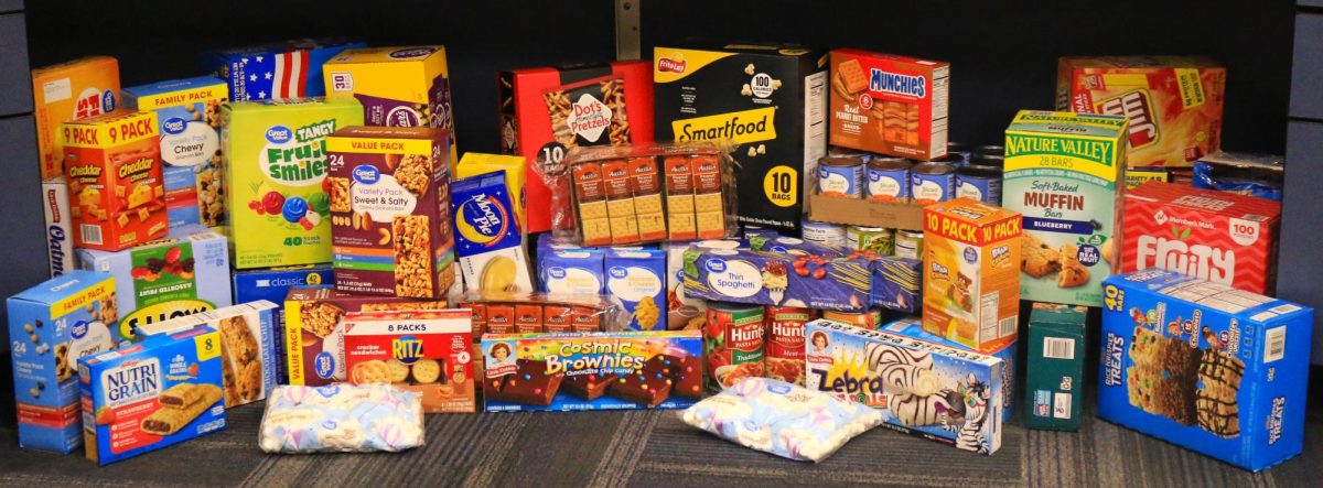Food donations for the families involved in the fire. This was a schoolwide food fundraiser was held by STUGO and NHS.